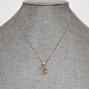 Jane Seymour Open Hearts Real White Diamond 925 Pendant/Necklace‎ 18"